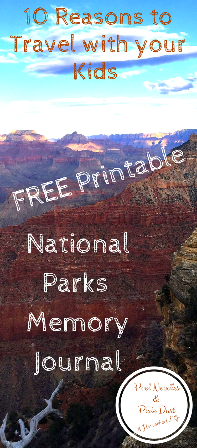 National Parks Memory Journal to record your memories and 10 reasons to travel with your kids. 