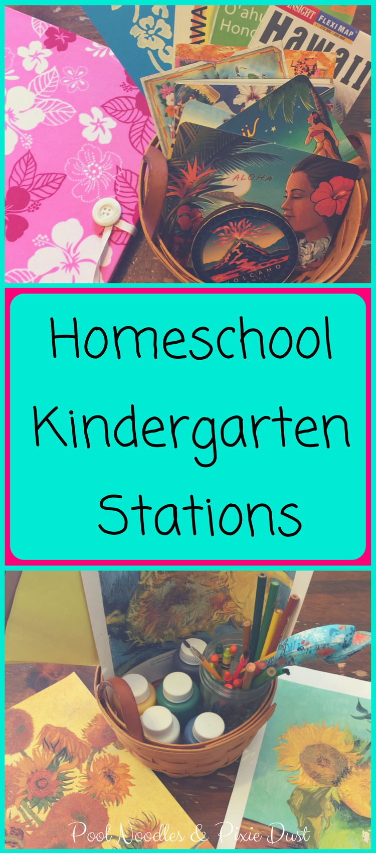 Homeschool Kindergarten Stations for quick and easy purposeful Kindergarten learning opportunities