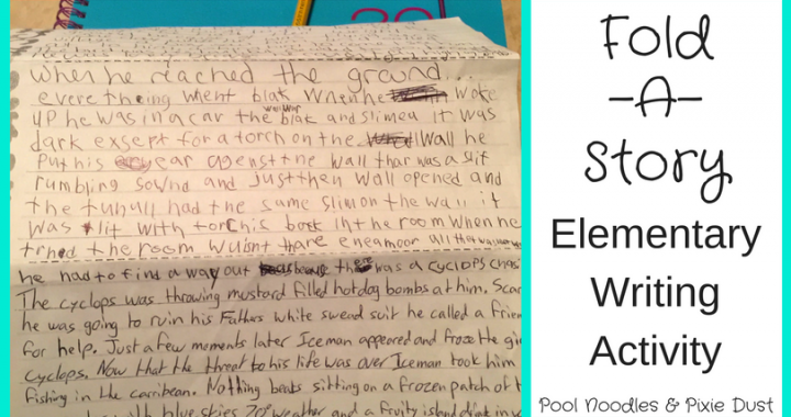 Elementary Writing Activity Fold-A-Story - Pool Noodles & Pixie Dust