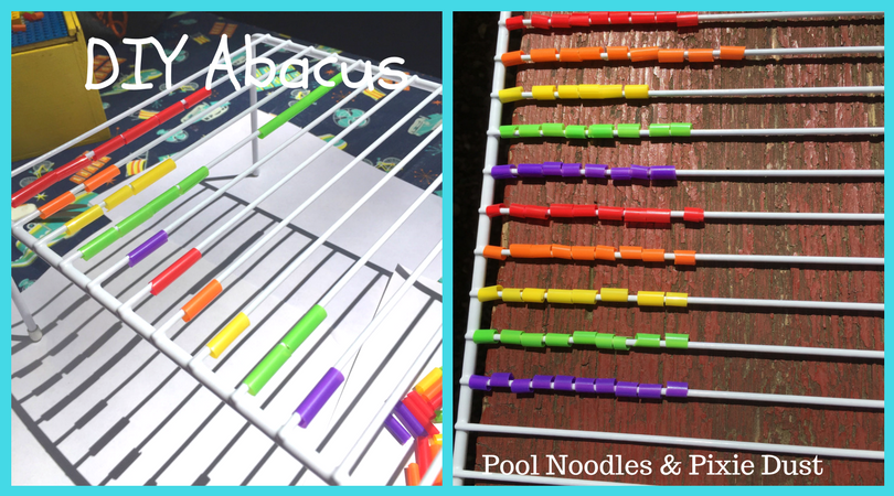 DIY Abacus - Pool Noodles & Pixie Dust 