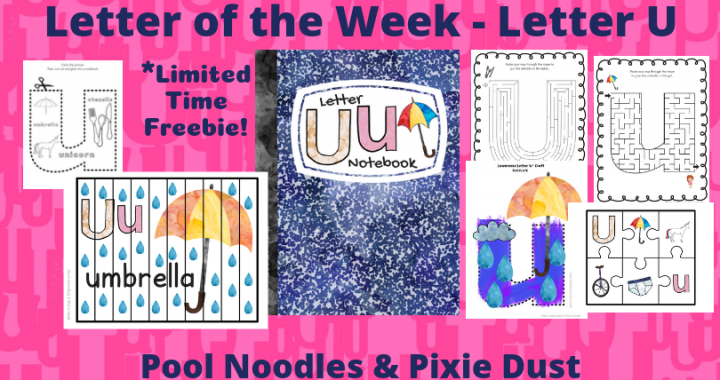 Letter of the Week - Letter U - Play Ideas, Book List, Animals that start with U, and a printable letter U Notebook full of printable activities and crafts focused on letter U.