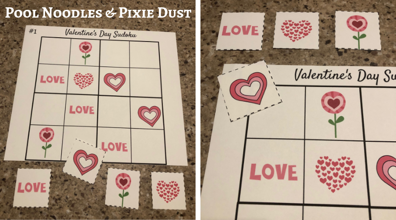Have fun with math this February with Valentine's themed picture sudoku. These picture puzzles are designed to help kids learn the strategies involved in doing sudoku and of course to have fun! Set of 4 colored puzzles and set of 4 black and white puzzles.