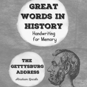 Great Words in History - Gettysburg Address - Abraham Lincoln - Pool Noodles & Pixie Dust