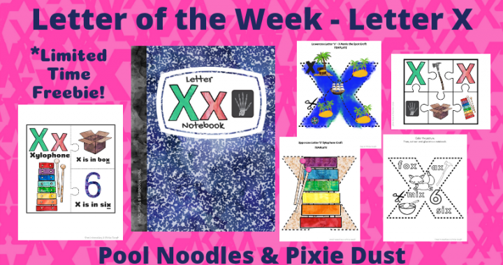 Letter of the Week - Letter X - Book list, play ideas, animals that start with X, and a printable letter X Notebook full of activities and crafts to learn all about the letter X!