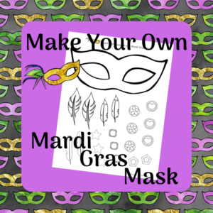 Mardi Gras Mask Template