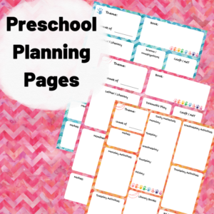 Preschool Planning Pages