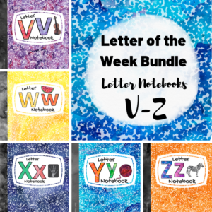 Letter of the Week Notebook Bundle V-Z