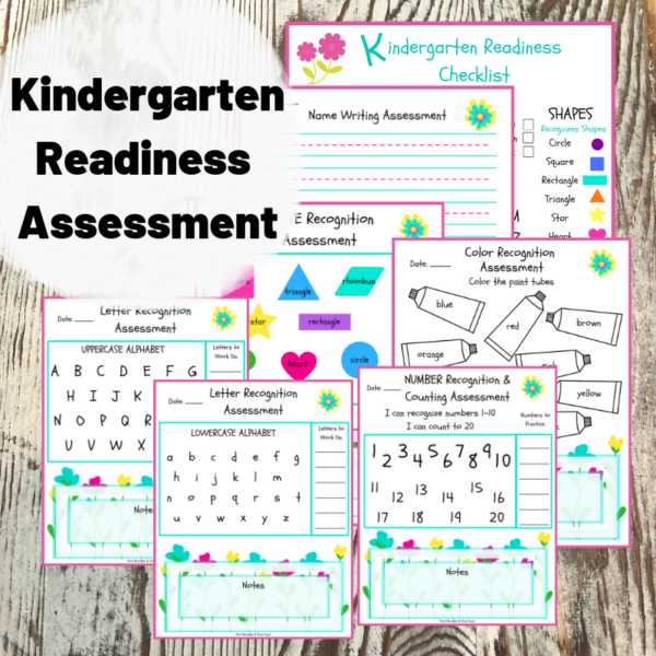 Free Kindergarten Readiness Assessment - Pool Noodles & Pixie Dust