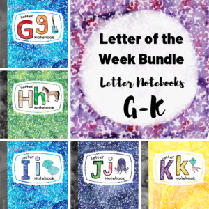 Letter of the Week Notebook Bundle B-F Pool Noodles & Pixie Dust