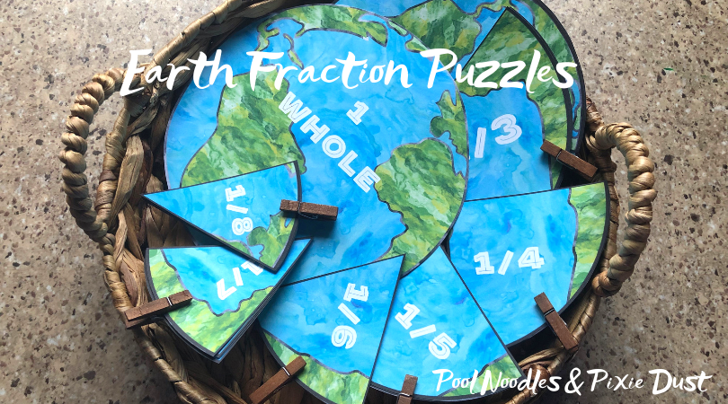 Earth Fraction Puzzles - Pool Noodles & Pixie Dust