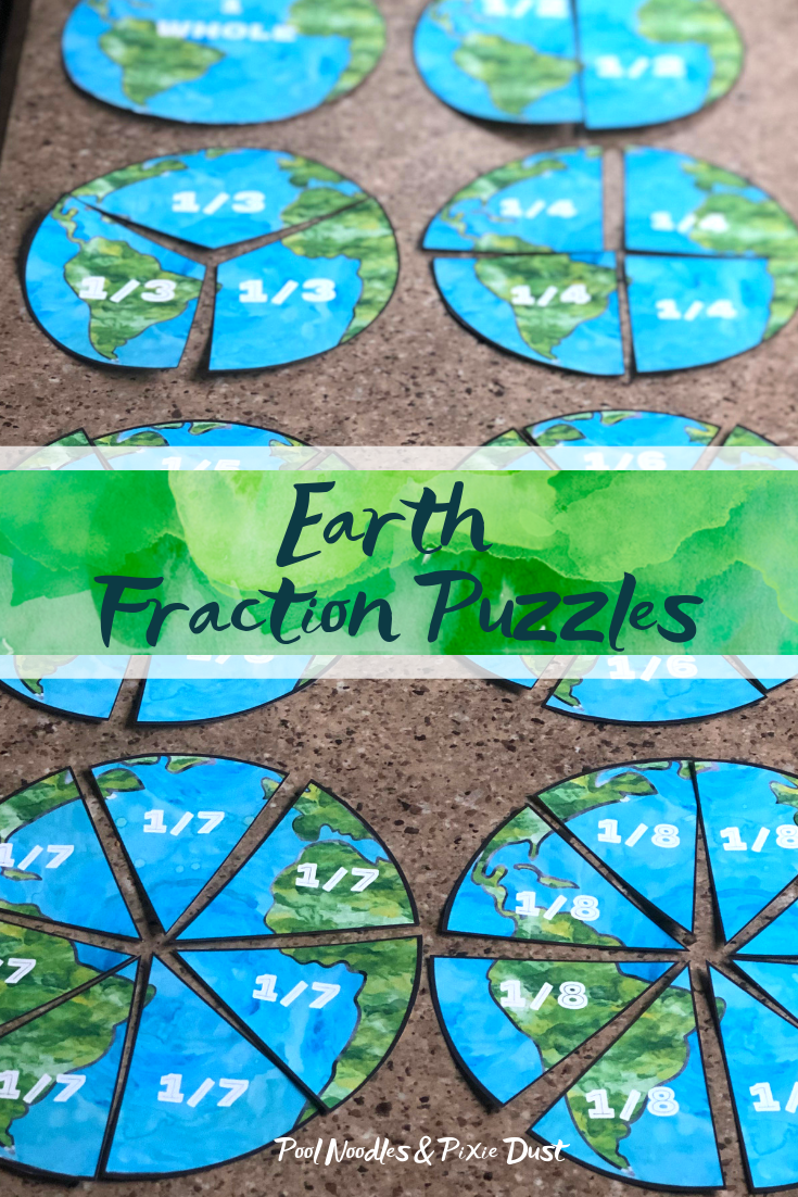 Earth Fraction Puzzles - Pool Noodles & Pixie Dust