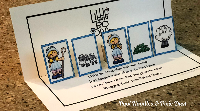 Little Bo Peep Pop-Up Story Card - Pool Noodles & Pixie Dust