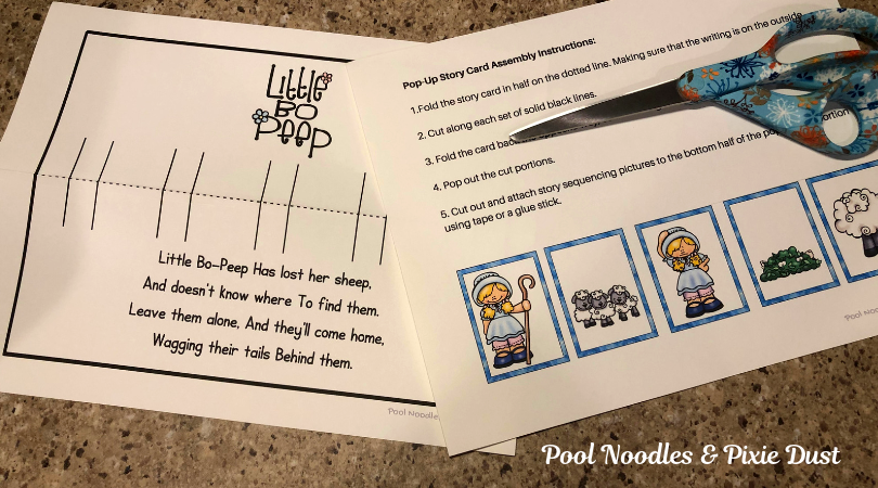 Assembling Pop-Up Cards - Pool Noodles & Pixie Dust