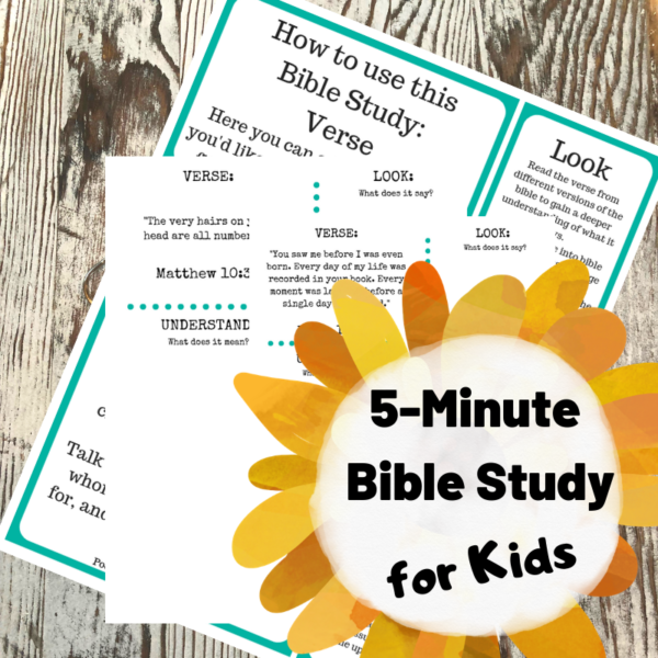 Free 5-Minute Bible Study for Kids - Pool Noodles & Pixie Dust