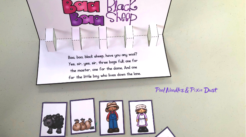 Story Sequencing with Baa Baa Black Sheep - Pool Noodles & Pixie Dust