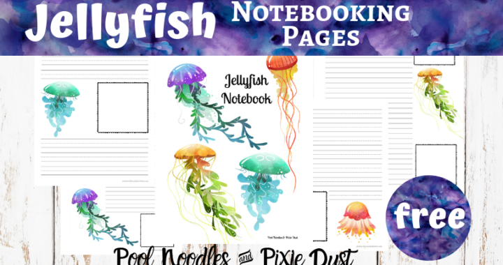 Free Jellyfish Notebooking Pages - Pool Noodles & Pixie Dust