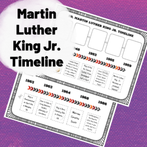 Martin Luther King Jr. Timeline Activity - Pool Noodles & Pixie Dust